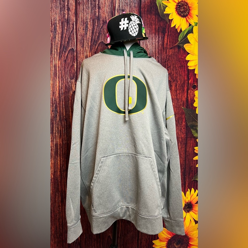 NWOT Nike Oregon Ducks Hoodie XXL Grey